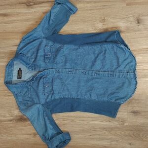 Blue Denim Button-Up Shirt